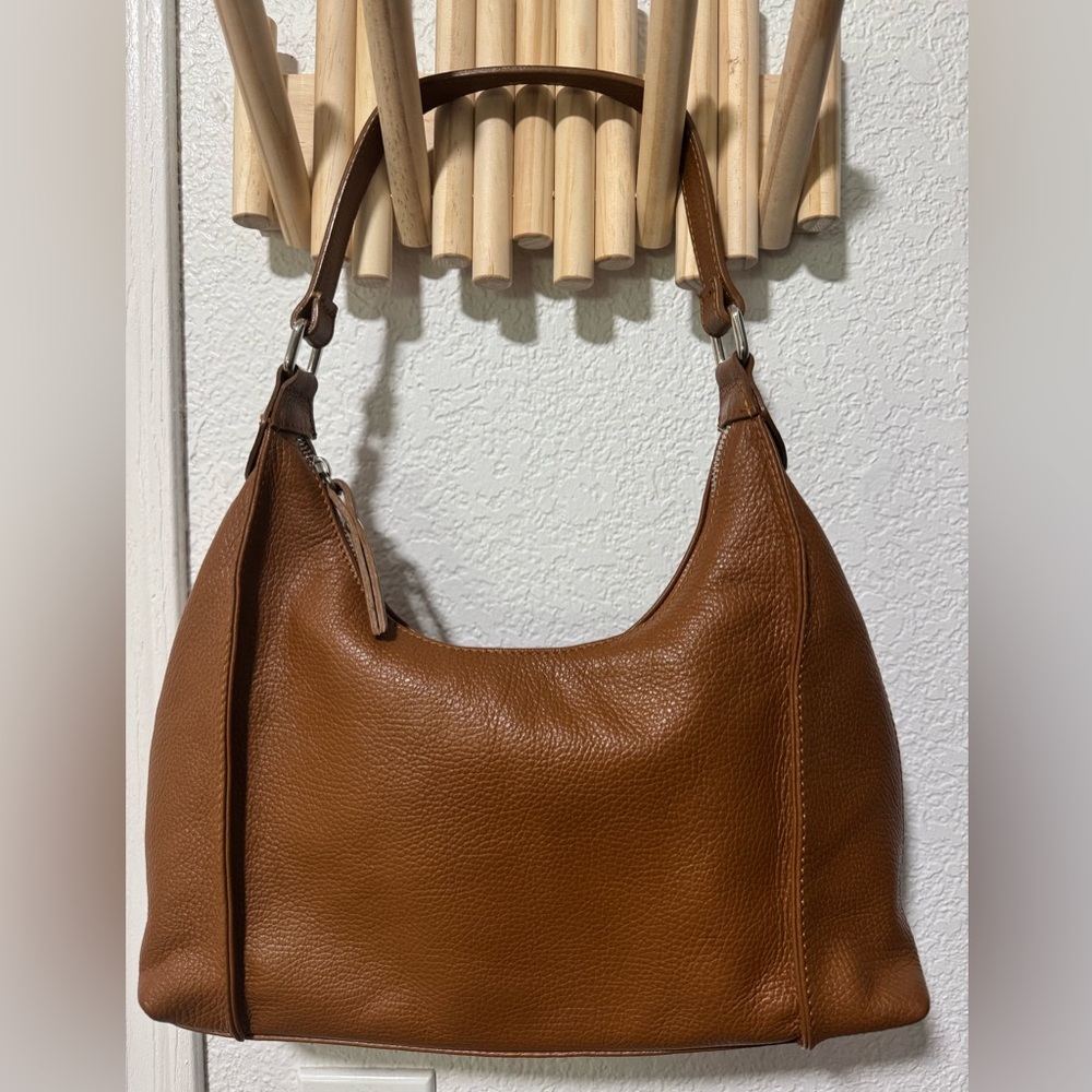 Brown Leather Hobo Bag